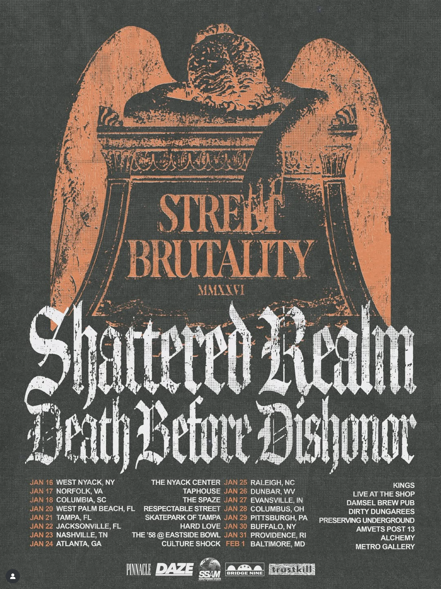 Death Before Dishonor / Shattered Realm Tour: January 2026